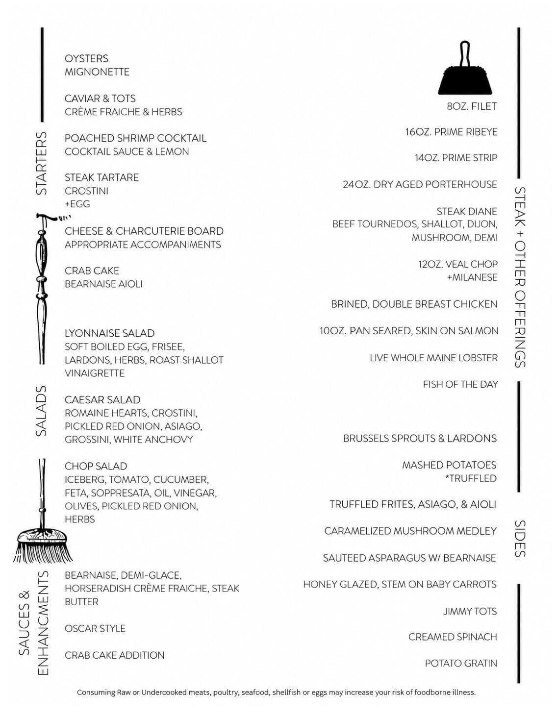 The Broom Closet Menu
